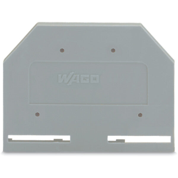 WAGO Abschlußplatte grau 281-301